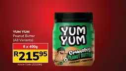 Jumbo Yum Yum Peanut Butter offer
