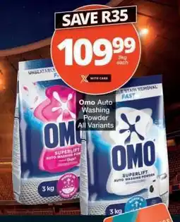Checkers Omo Auto Washing Powder offer