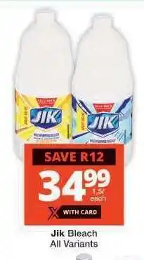 Checkers Jik Bleach offer