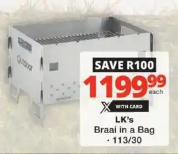 Checkers LK's Braai in a Bag offer