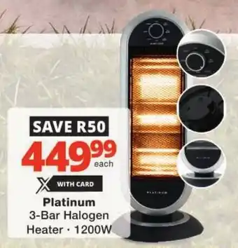 Platinum 3-Bar Halogen Heater