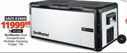 Checkers SnoMaster Dual Compartment Portable Camping Fridge offer