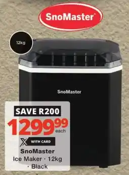 Checkers SnoMaster Ice Maker offer