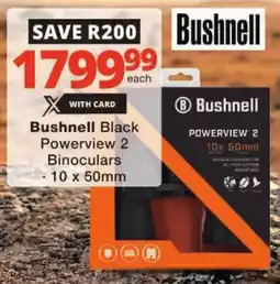 Checkers Bushnell Black Powerview 2 Binoculars offer