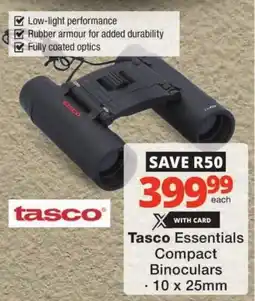 Checkers Tasco Essentials Compact Binoculars offer