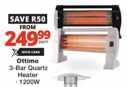 Checkers Ottimo 3-Bar Quartz Heater offer