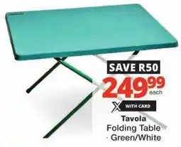 Checkers Tavola Folding Table offer
