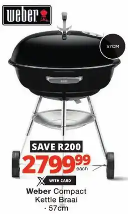 Checkers Weber Compact Kettle Braai offer