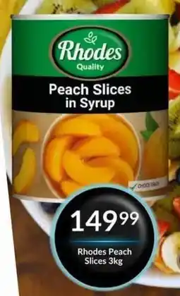 Super Save Rhodes Peach Slices in Syrup offer