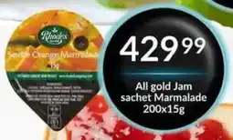 Super Save Rhodes Jam Sachet Marmalade offer