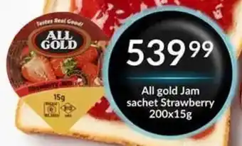 Super Save All Gold Jam Sachet Strawberry offer