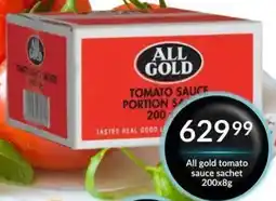 Super Save All gold tomato sauce sachet offer