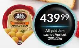 Super Save All Gold Jam Sachet Apricot offer