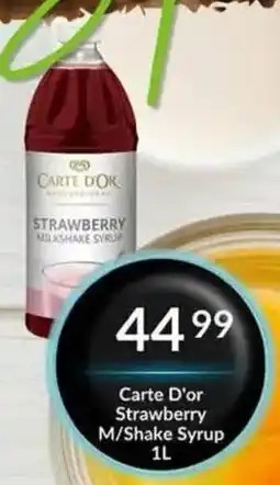 Super Save Carte D'or Strawberry Milkshake Syrup offer