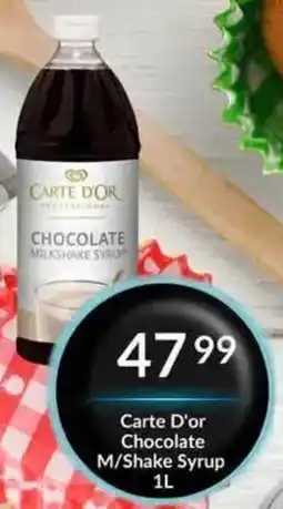 Super Save Carte D'or Chocolate Milkshake Syrup offer