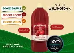 Super Save Wellington's Tomato Sauce offer