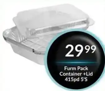 Super Save Furm Pack Container + Lid offer