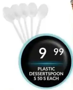 Super Save Plastic dessert spoons offer