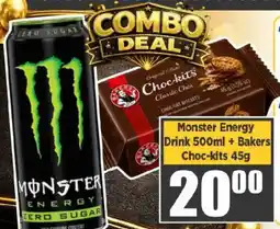 Big Save Monster Energy Drink and Bakers Choc-kits offer