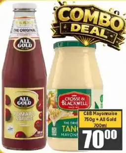 Big Save Crosse & Blackwell Mayonnaise and All Gold Tomato Sauce offer