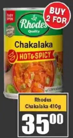 Big Save Rhodes Chakalaka offer