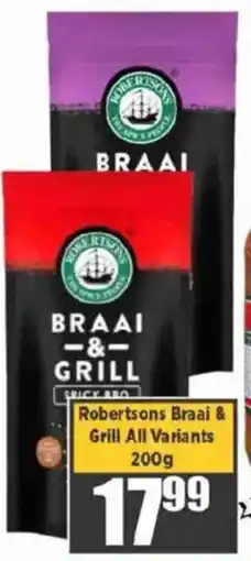 Big Save Robertsons Braai & Grill All Variants offer
