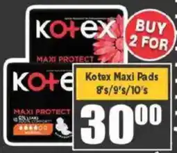 Big Save Kotex Maxi Pads offer