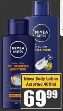Big Save Nivea Body Lotion Assorted offer
