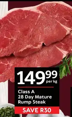 Oxford Freshmarket Class A 28 Day Mature Rump Steak offer