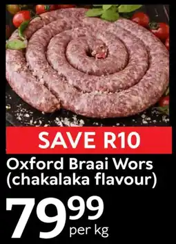 Oxford Freshmarket Oxford Braai Wors offer