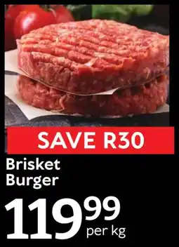 Oxford Freshmarket Brisket Burger offer