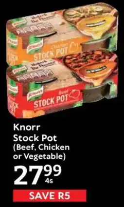Oxford Freshmarket Knorr Stock Pot Beef, Chicken or Vegetable offer