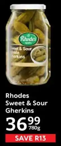 Oxford Freshmarket Rhodes Sweet & Sour Gherkins offer