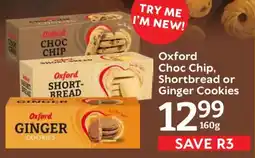 Oxford Freshmarket Oxford Choc Chip, Shortbread or Ginger Cookies offer