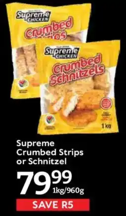 Oxford Freshmarket Supreme Crumbed Strips or Schnitzel offer