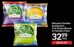 Oxford Freshmarket Natures Garden Sweetcorn, Cut Green Beans, or Garden Peas offer