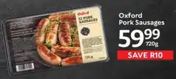 Oxford Freshmarket Oxford Pork Sausages offer