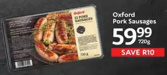 Oxford Freshmarket Oxford Pork Sausages offer