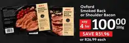 Oxford Freshmarket Oxford Smoked Back or Shoulder Bacon offer