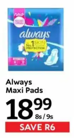 Oxford Freshmarket Always Maxi Pads offer