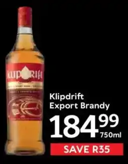 Oxford Freshmarket Klipdrift Export Brandy offer