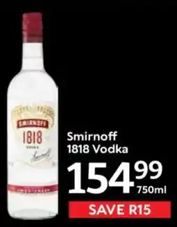 Oxford Freshmarket Smirnoff 1818 Vodka offer