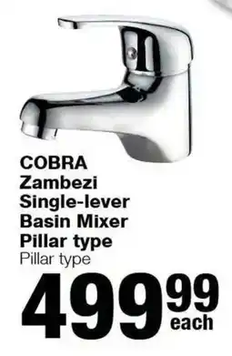 Build It Cobra Zambezi Single-lever Basin Mixer Pillar type offer