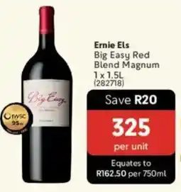 Makro’s liquor Ernie Els Big Easy Red Blend Magnum offer