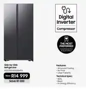 Samsung Samsung 564Ltr Side-By-Side Refrigerator RS57DG4000B4FA offer
