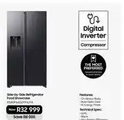 Samsung 609Ltr Side-By-Side Refrigerator (Food Showcase) RS80F64GFFA/FA