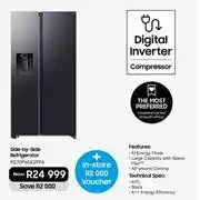 Samsung Samsung 617Ltr Side-By-Side Refrigerator RS70F65K2FFA offer