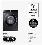 Samsung Samsung 9Kg AI Front Loader Washing Machine WW90DG6U94LBFA offer