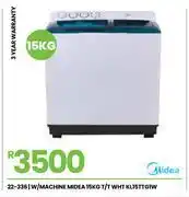 Fair Price Midea 15kg Wht Washing Machine T'T KL15TTG1W 22-336 offer
