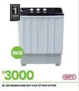 Fair Price Defy 9Kg T/T WHT Washing Machine DTT169 22-321 offer